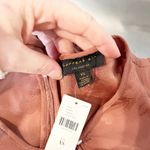 Anthropologie Current Air by Castille Jacquard Satin Wide leg Jumpsuit Pink XS Photo 3