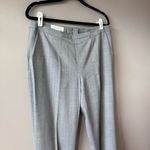 Escada Women’s Light Grey Wool Side ZipTrousers Size 42 Gray Photo 3