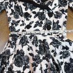 Hell Bunny  Honor 50s Style Dress Black Rose V-Neck Collared Size Small Photo 7