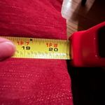 D & Co Red Denim Floral Print 3 Button Jacket. 2 Small Front Pockets Sz 3X. Photo 15