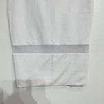 ZARA White Sheer Panel Midi Pencil Skirt Sz S Photo 2