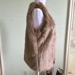 Joie  Nimoy Faux Fur Vest in Deep Mushroom Taupe Size Medium Winter Fall Cozy Photo 5