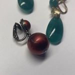 Lot Of 5 Costume Earrings Vintage Clip On Screw On Dangle Drop Some Beaded Photo 5