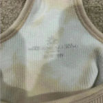 Aerie Offline by  tan tie dye stretchy athletic crop top in size xs Photo 3