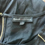 Sézane Madewell x Sezane Thelma Shift Dress Black Mini Textured Size 2 Photo 4