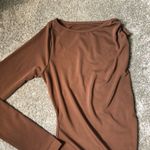 NWT Song of Style Foley Bodysuit One Sleeve in Chocolate Brown Size Small Photo 4