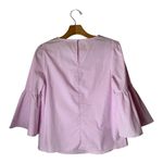 Philosophy  Shirt Women XS Pink‎ Cotton Pretty In Pink Pearl Bell Sleeve Top Photo 1