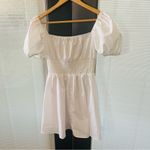 SheIn White Summer Flowing Dress Size Small Photo 4