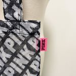 PINK - Victoria's Secret Victoria’s Secret PINK Black White Mesh Bathing Suit Beach Small Tote Bag Logo Photo 2