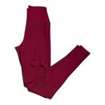 Alo Yoga Ripped Warrior Red Leggings size XS 2/4 small flaw full length Photo 3