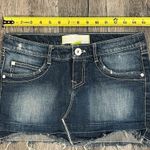 Adidas NWOT distressed dark denim mini skirt w/ white stitching - 26/27 Photo 8