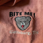 Vintage Bite Me Gatlinburg Tennessee XL Cal Cru Henley Polo Shirt Made USA Pink Photo 2