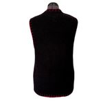 Tiara International Vintage Y2K  Knit Beaded Christmas Holiday Vest, Size XL Photo 2