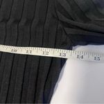 Reformation  Sz XS Libra Ribbed Knit Dress Long Sleeve Black Photo 4