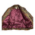 Anthropologie Acorn Open Jacket size 6• Paisley Tapestry Jacket. Orange Photo 5