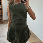 Amazon  green denim mini dress Photo 0