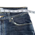 Paige Margot Short Dark Wash Cut Out Raw Hem Denim High Rise Shorts 29 Photo 5