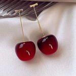 Elegant Cherry Sculpture Decor Red Photo 4