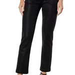 Paige Mayslie Straight Ankle Jean in Black Fog Luxe Coating - Black Plus Size 34 Photo 0