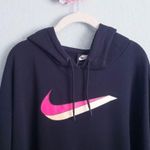 Nike Pink Icon Clash Black Pullover Hoodie Photo 1
