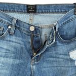 Just Black  SZ 26 Jeans Distressed Low-Rise Zip-Fly Whiskered Medium Wash Womens Photo 2