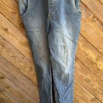 0² Denim O2 denim over the moon long straight leg skinny overalls size medium light wash Photo 1
