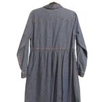 Disney Womens Shirt Dress Blue Denim Long Sleeve Embroidered Winnie The Pooh M Photo 7