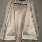 UGG  White Fur Coat NWT Photo 4