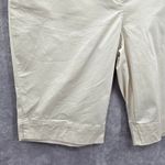 kim rogers  Tan Bermuda Flat Front Bottoms Pants Shorts Cotton Plus 14 Photo 4