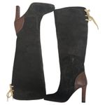 See By Chloe See By Cloe Boots Womens 37 7 Brown Suede Leather Knee High Tall Lara Designer Photo 12