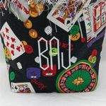 Vintage Y2K Whimsical Tote Bag Bingo Casino Cards Game Night Shoulder Handbag Black Photo 1