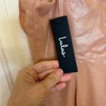 Lulus  Blush Pink Iridescent Babydoll Mini Dress Bustier Party Cocktail NWT S Photo 3