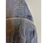 Blue B Collection Women’s Blue jean Denim Jacket Star Bedazzled Detail Photo 7