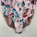 The Bikini Lab Swimsuit Size Large Reversible One Piece Floral Solid Beach NWT Photo 8