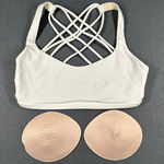 Lululemon  Free To Be Bra Size 6 White Sports Bra Yoga Gym Workout Athleisure Photo 0