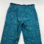 Sundance  Turquoise Print Lightweight Cotton Slim Leg Cargo Lounge Pant S Photo 6