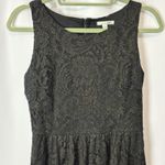 Soprano  Juniors Small Lace Fit & Flare Dress Black Sparkle Sleeveless Hoco Dance Photo 2