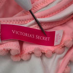 Victoria's Secret  Orange Lace Padded Bikini S Top Halter Swimwear Small Photo 4