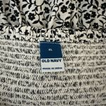 Old Navy XL Peasant Top Blouse Puffed Sleeve Smocked Back Floral Print Button Photo 5