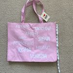 NEW I Love Italia Italy Medium Pink Tote Bag Shoulder Handbag Tourist City NWT Photo 4