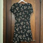 Madewell Posey Floral Black Ruffle Dress Mini Size 4 Photo 2
