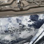 Soma  WKND leggings Leggings watercolor NEW XL high rise crop pull on stretch Photo 4