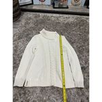 Talbots ‎ Sweater Womens Petite Cream  Cable Knit Pullover Knit Ladies Photo 3