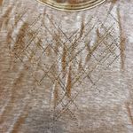 Miss Me brown chevron jeweled western lightweight top Photo 1