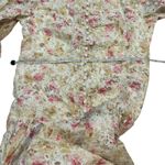 Cottage Core Floral lace long sleeve Pink Size L Photo 3