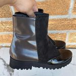 Luca Grossi suede patent leather boots 38.5 Black Size 8.5 Photo 9