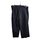 Calvin Klein Calvin Klein Pants Womens Size Medium Black Cropped Raw Hem Elastic Waist Photo 1
