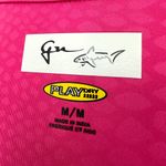 Greg Norman | Medium | Play Dry Pink Reptile Print Long-Sleeve Zip Up Golf Polo Photo 6