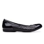 Clarks  Artisan Rena Black Leather Women's Ballerina Flat US 8 M Comfort Classic Photo 3