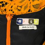 MSGM Womens Orange Lace Sleeveless Dress Made In Italy Size 42 US M Photo 5